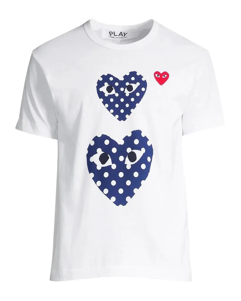 Comme des Garcons Double Polka-Dot Heart Tee