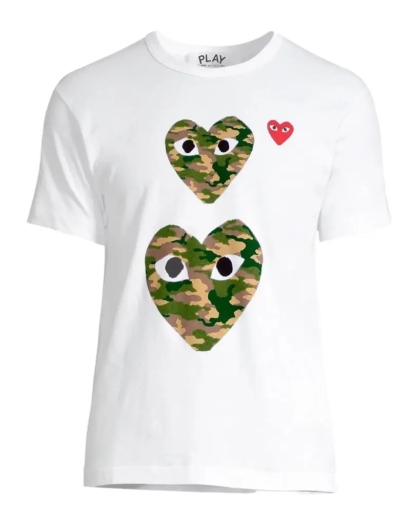 Comme des Garcons Double Camo Logo T-Shirt