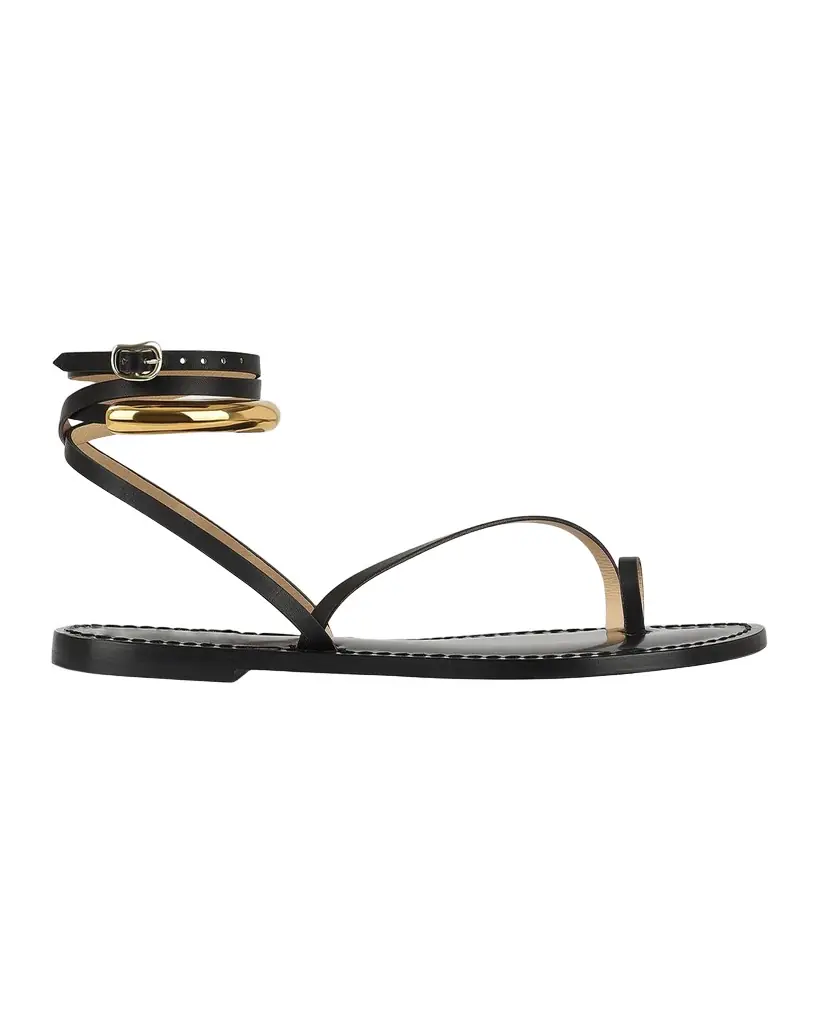 AMANU 17 The Kalahari Leather Ankle-Wrap Sandals