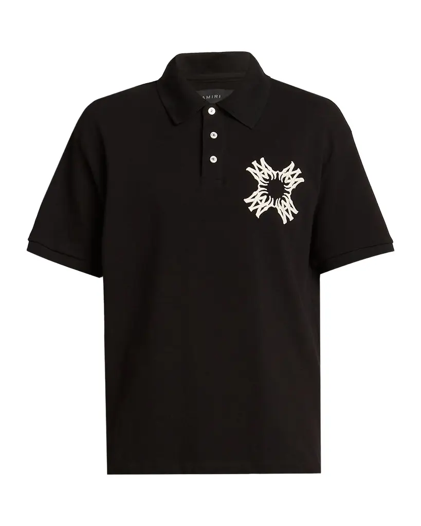 Amiri Men 's Embroidered MA Quad Polo Shirt