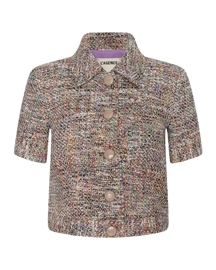 L 'Agence Chita Cropped Tweed Jacket