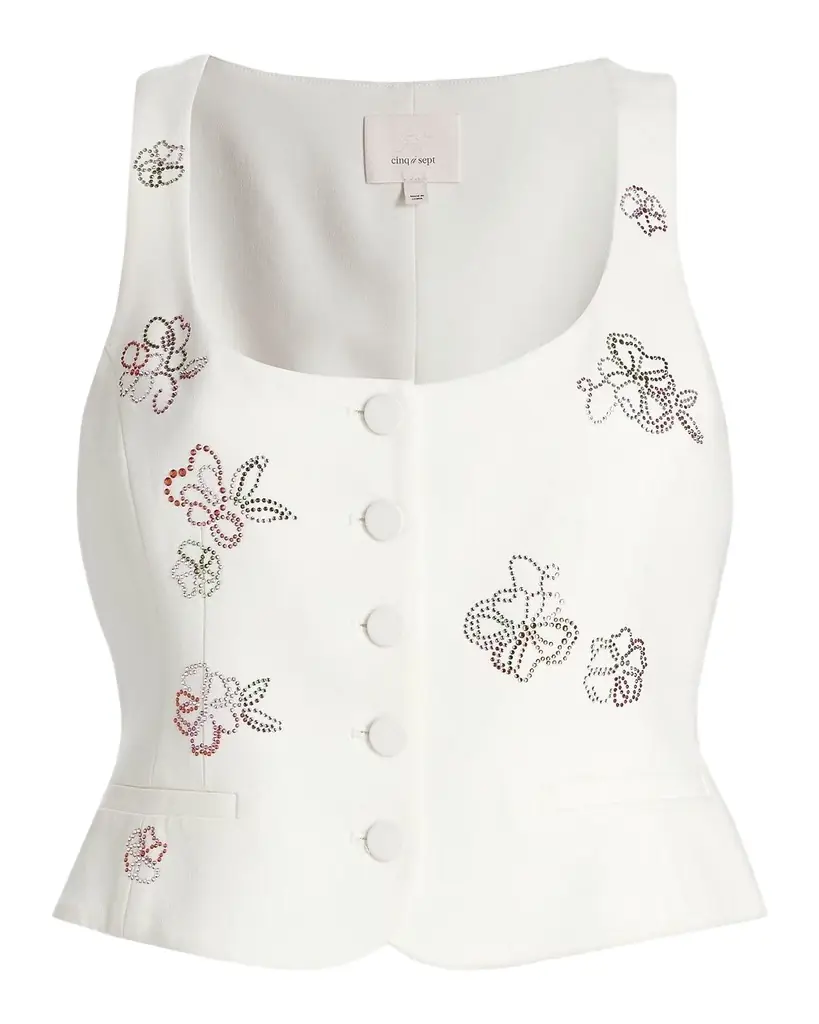 Cinq a Sept Rowena Blooming Linework Top
