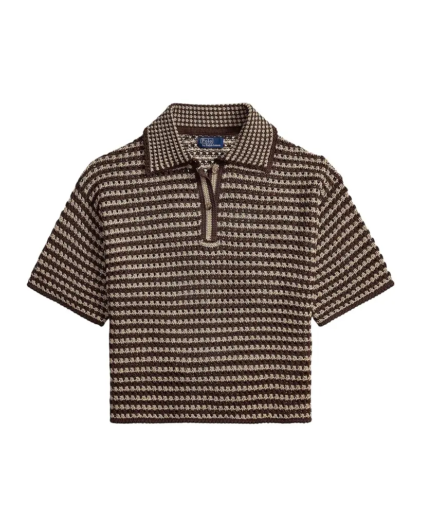 Polo Ralph Lauren Striped Knit Cotton Polo Shirt