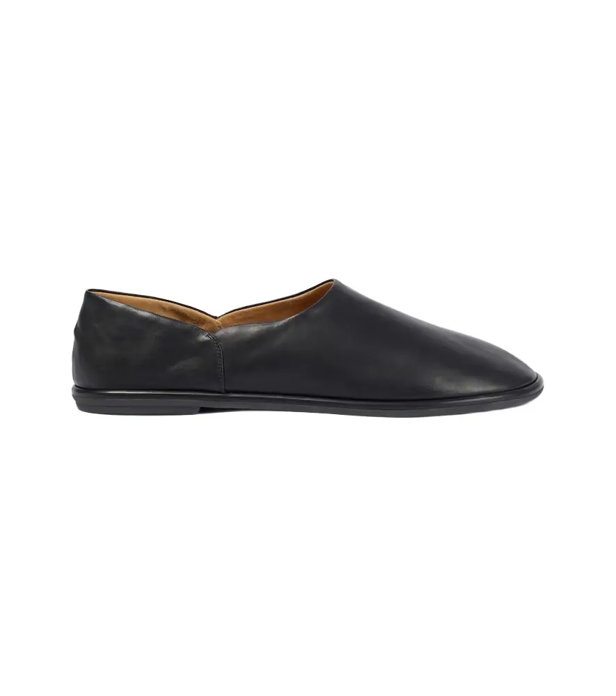 The Row Canal slip-on leather shoes