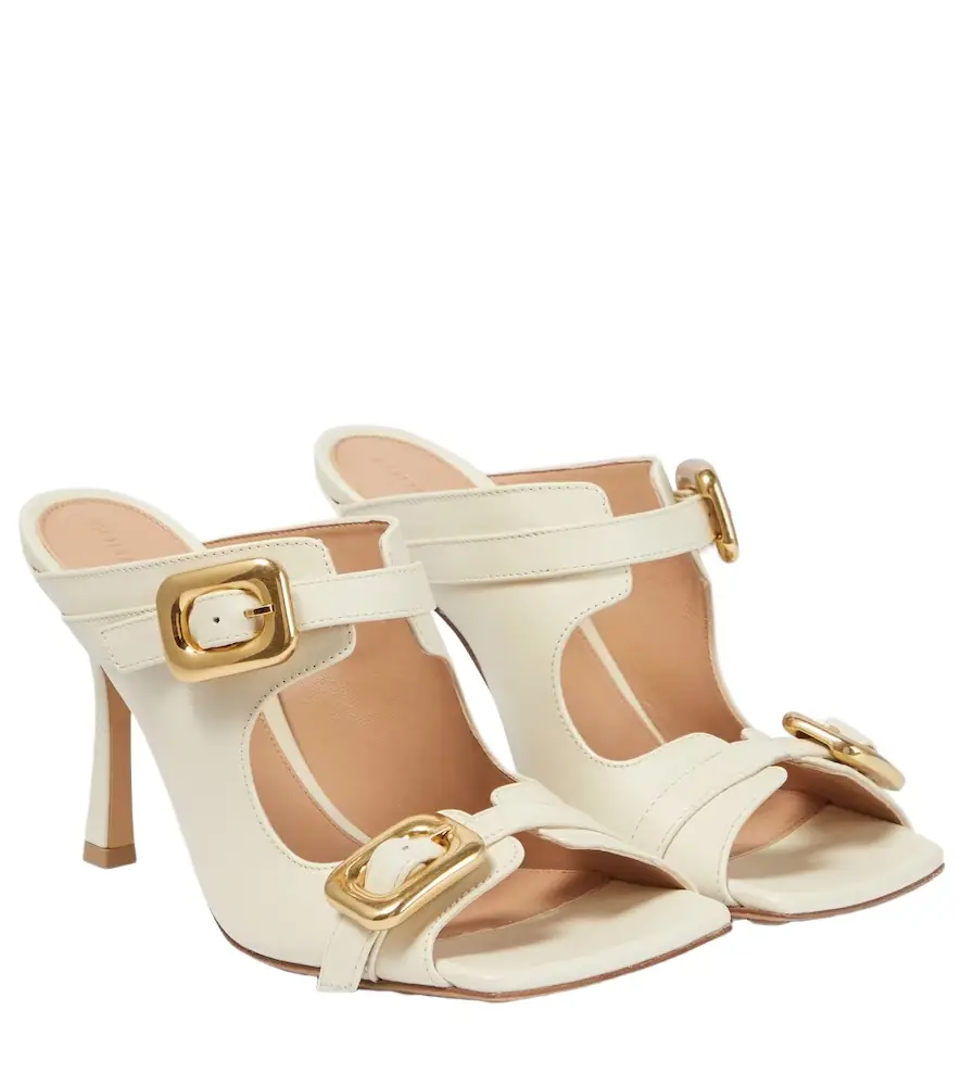 Bottega Veneta Stretch Buckle leather mules