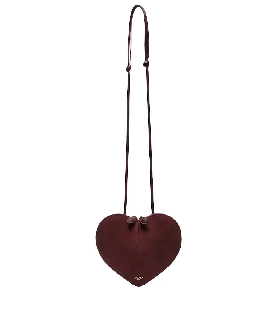 Alaia Alaïa Le Caur suede shoulder bag