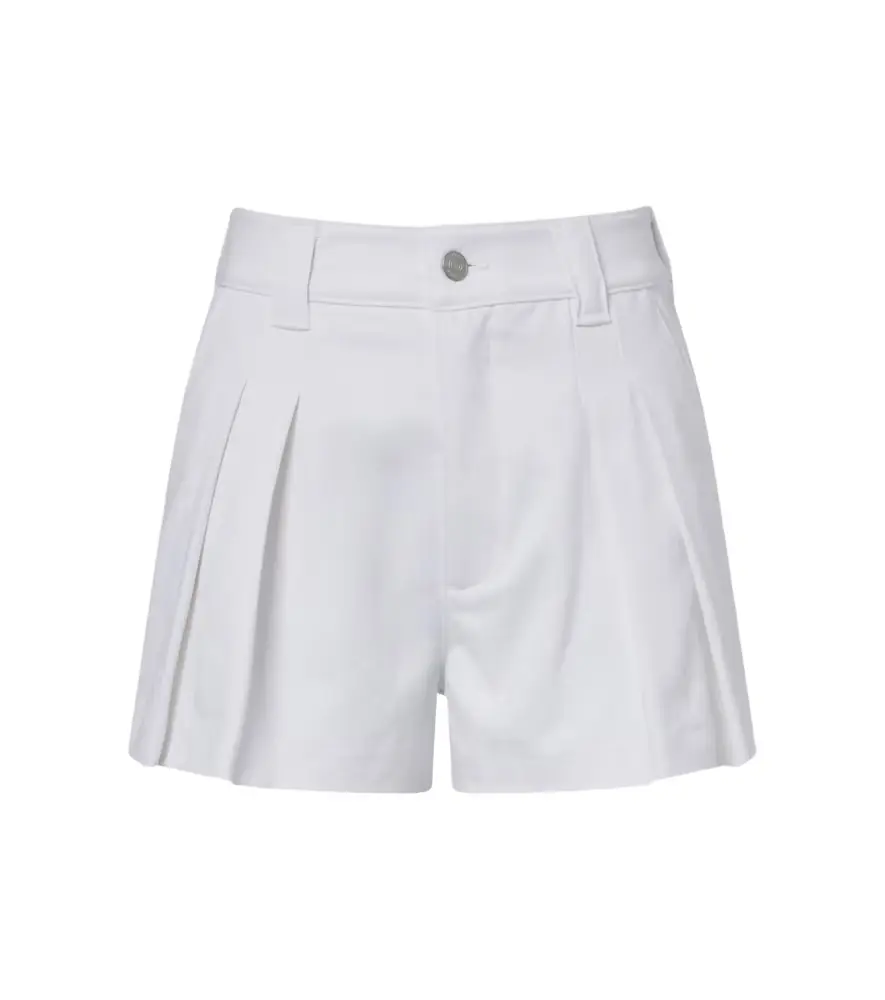 Frame The Structural pleated denim shorts
