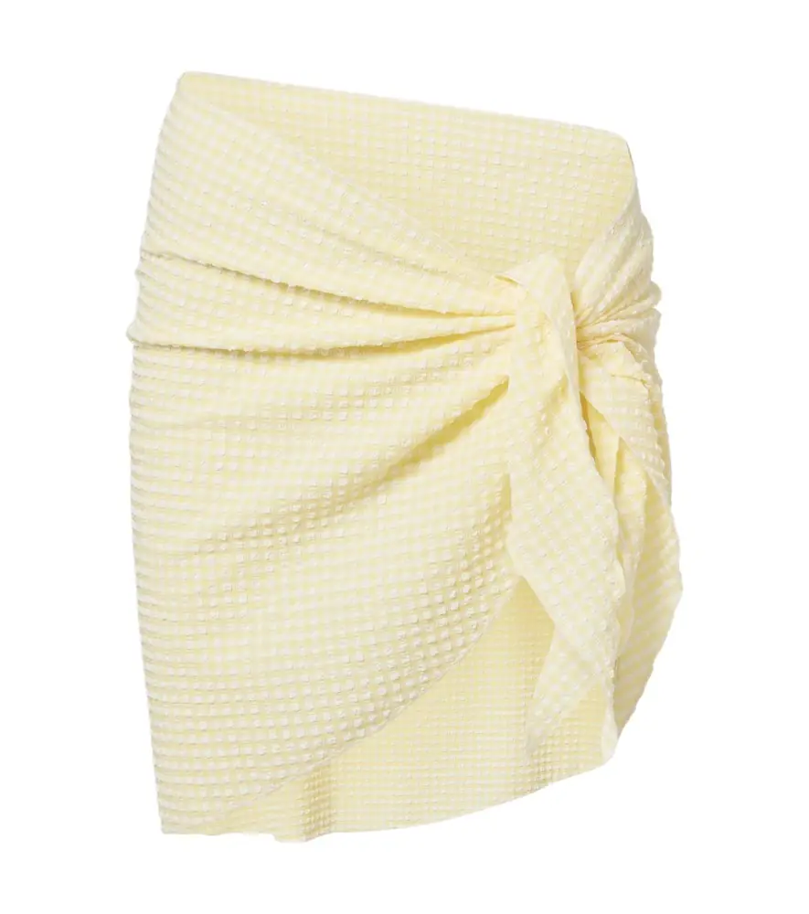Montce Draped beach cover-up