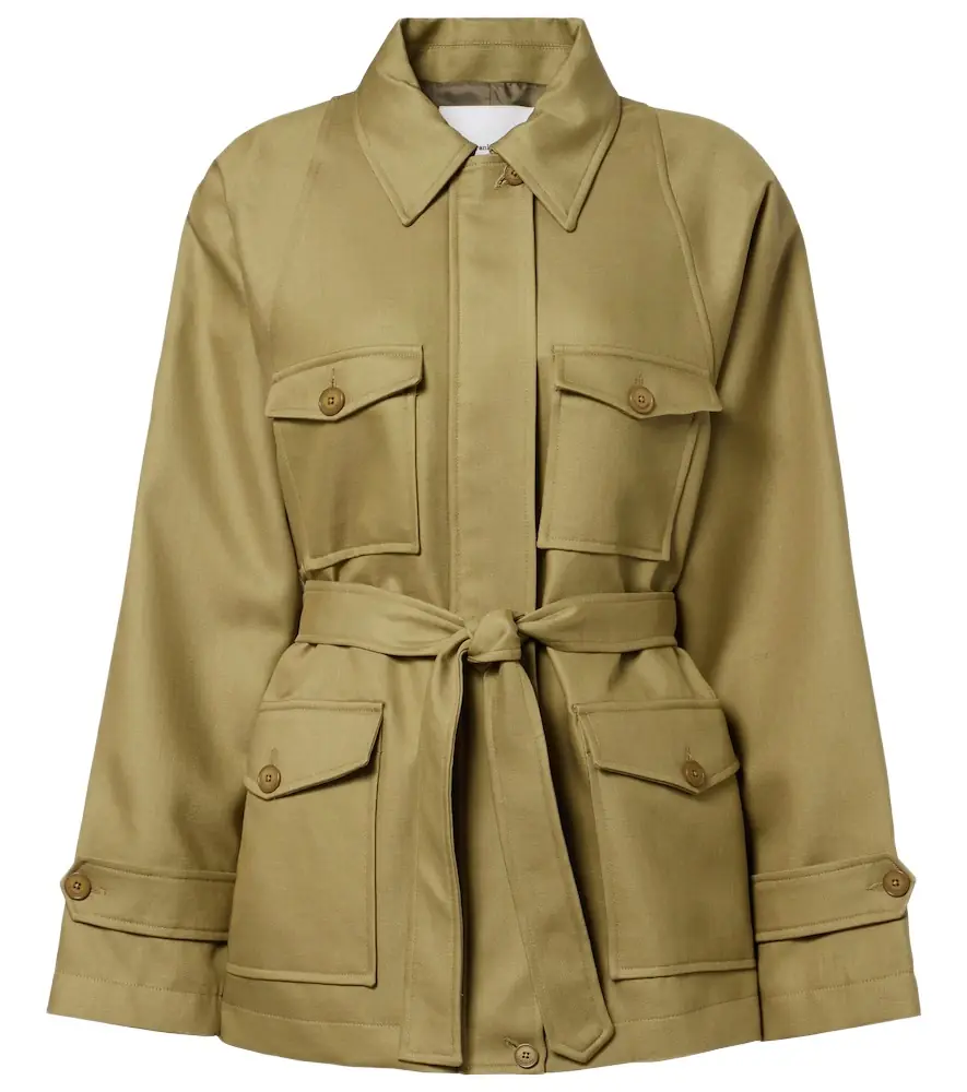 The Frankie Shop Kelia belted padded jacket