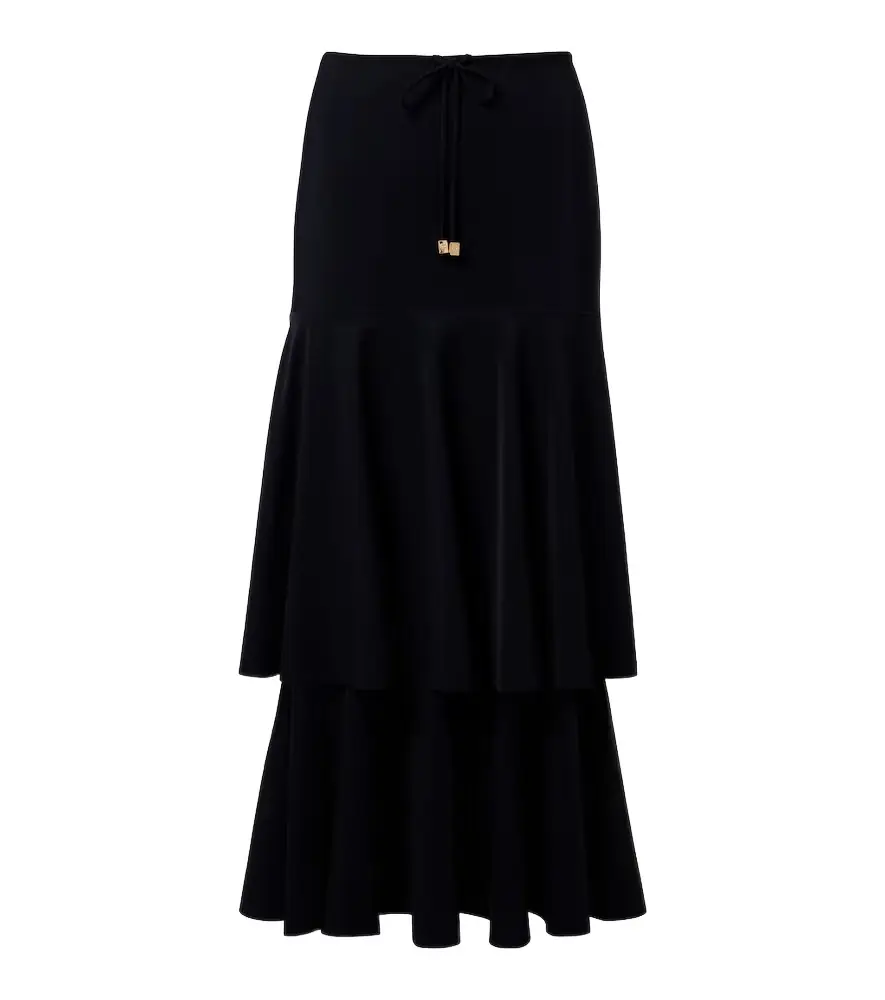 Dorothee Schumacher Modern Flow tiered midi skirt