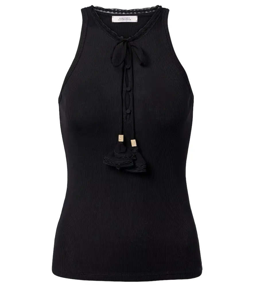 Dorothee Schumacher Pure Sleekness ribbed-knit cotton tank top