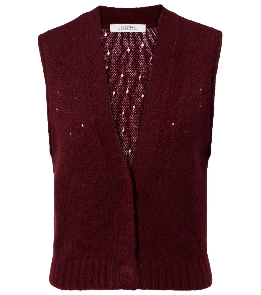 Dorothee Schumacher Luxury Love cashmere sweater vest