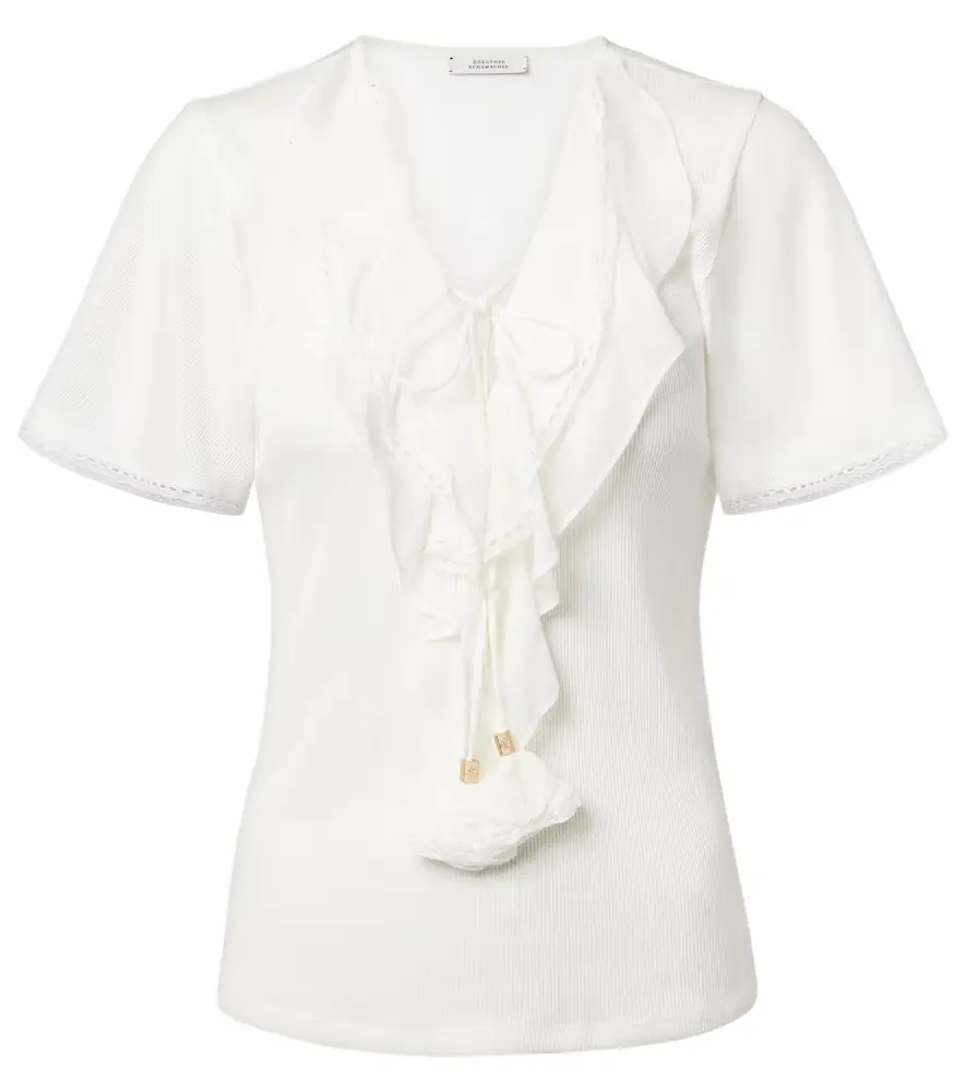 Dorothee Schumacher Pure Sleekness ribbed-knit cotton top