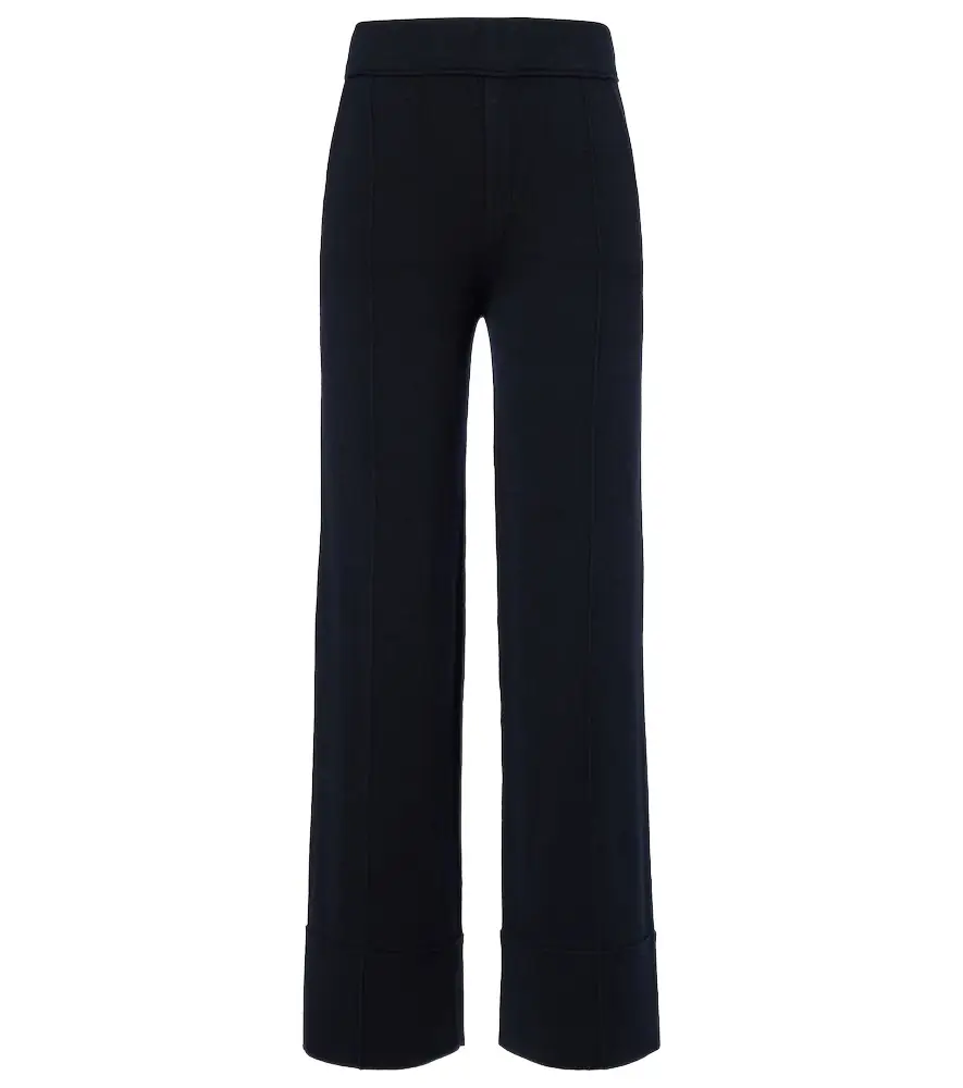 Jardin des Orangers Wool and cashmere wide-leg pants