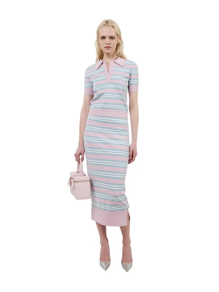 Aknvas The Rosalyn skirt in stripes