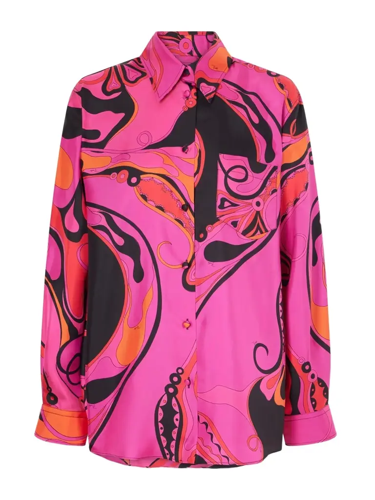 PUCCI Printed Silk Twill Shirt