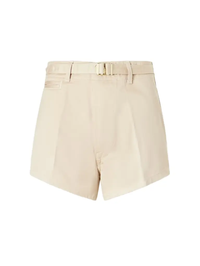 RÙADH The Grier Belted Organic Cotton-twill Shorts