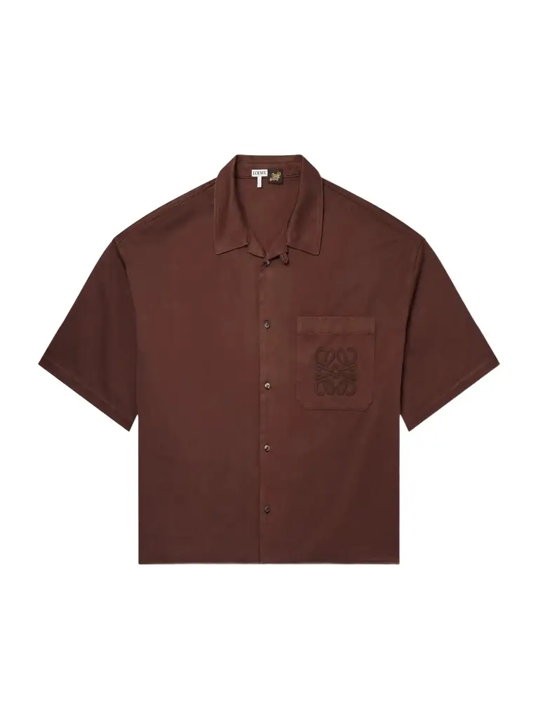 Loewe + Paula's Ibiza Logo-Embroidered Cotton Shirt