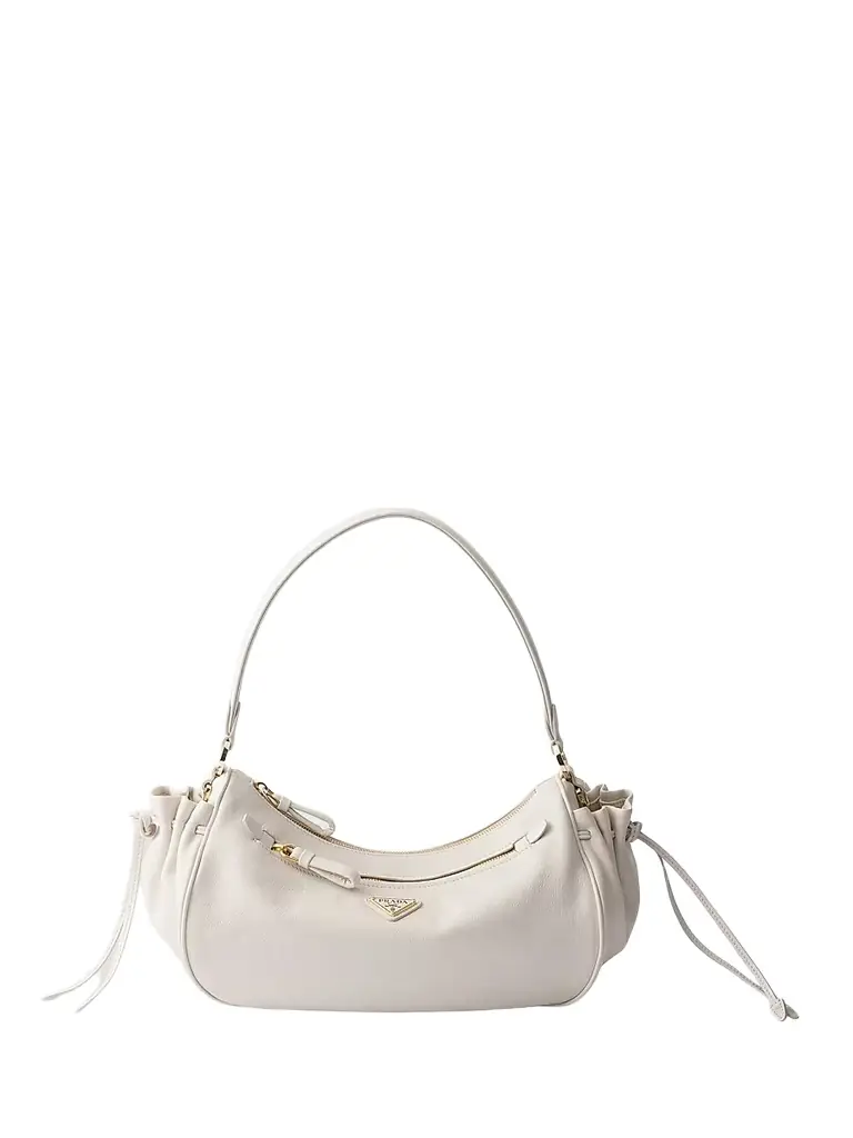 Prada Women's Leather Top Handle Bag - White