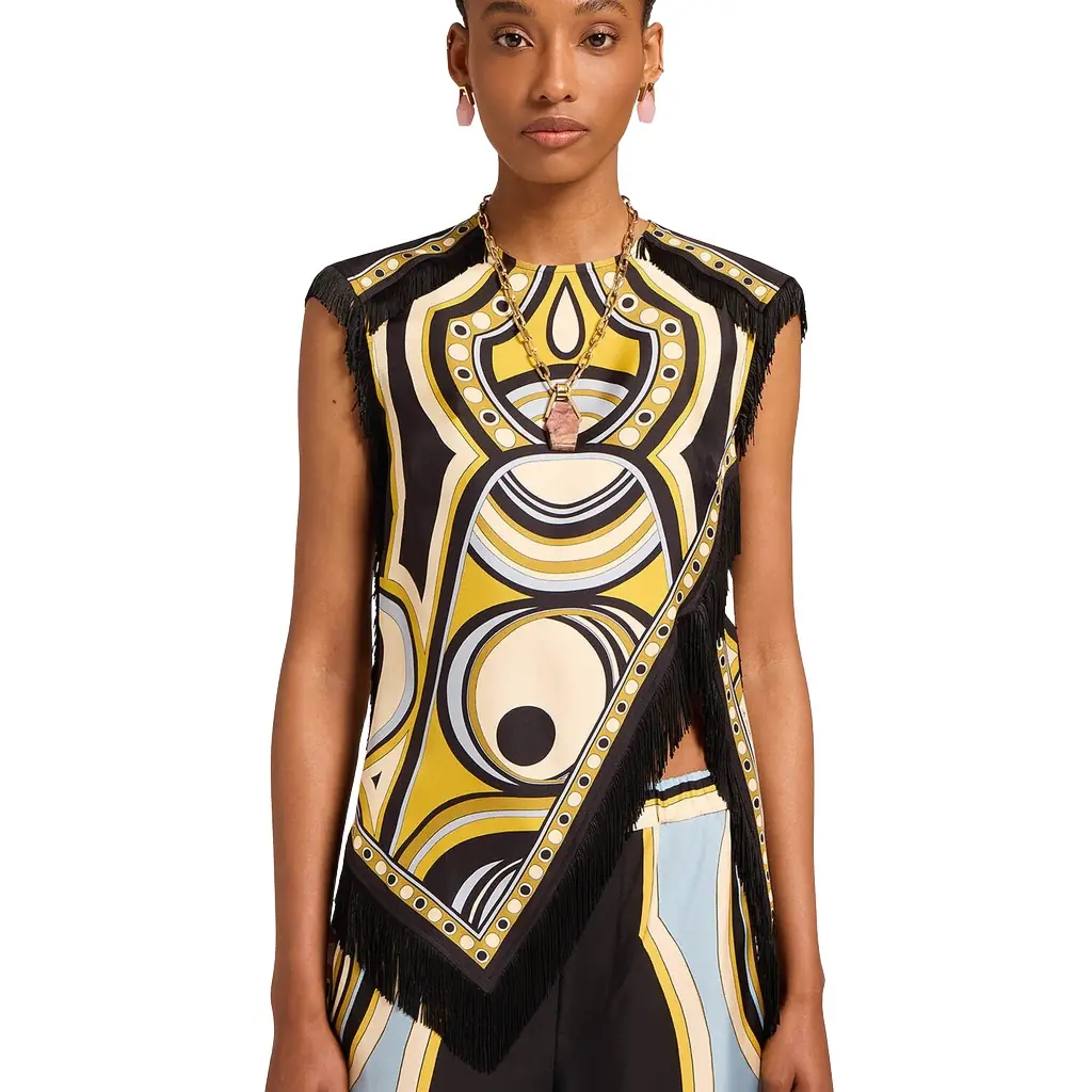 La Double J Scarf Top