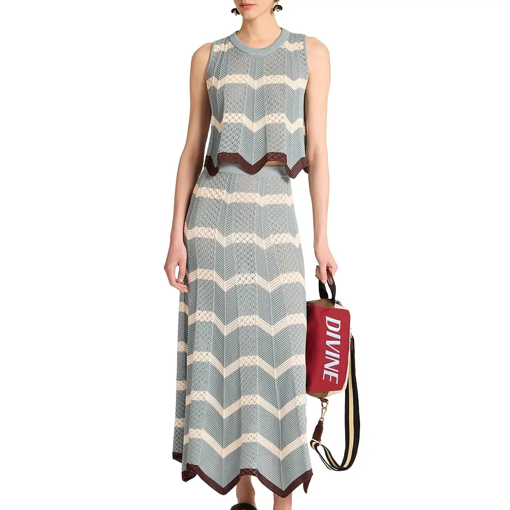 La Double J Chevron Skirt