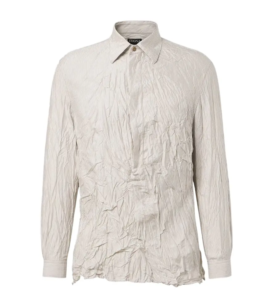 Zegna Striped silk shirt