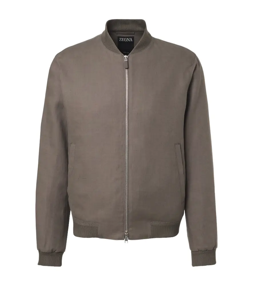 Zegna Linen bomber jacket