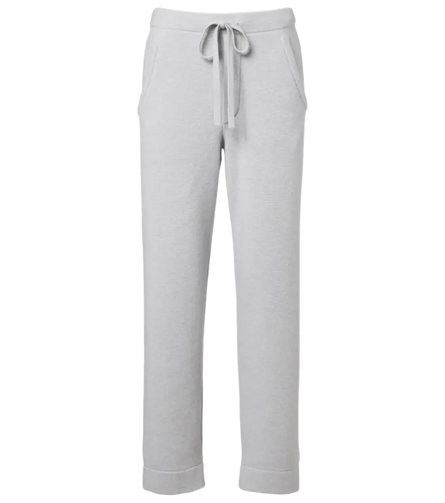 God's True Cashmere Cashmere straight pants with rose quartz