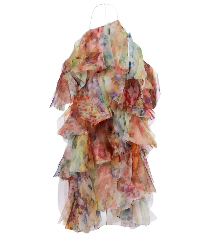 Zimmermann Luna floral ruffled midi dress