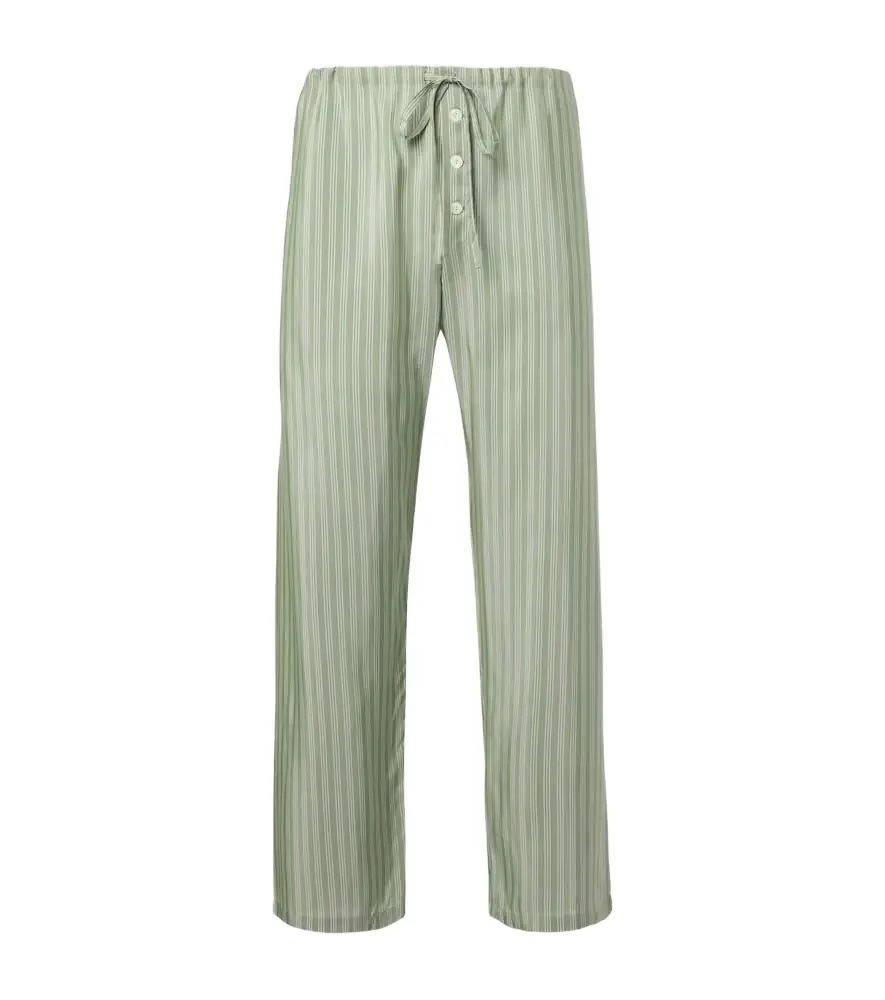 Bode Sylvan striped silk straight pants