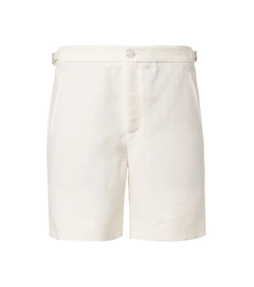 God's True Cashmere Linen shorts with moonstone