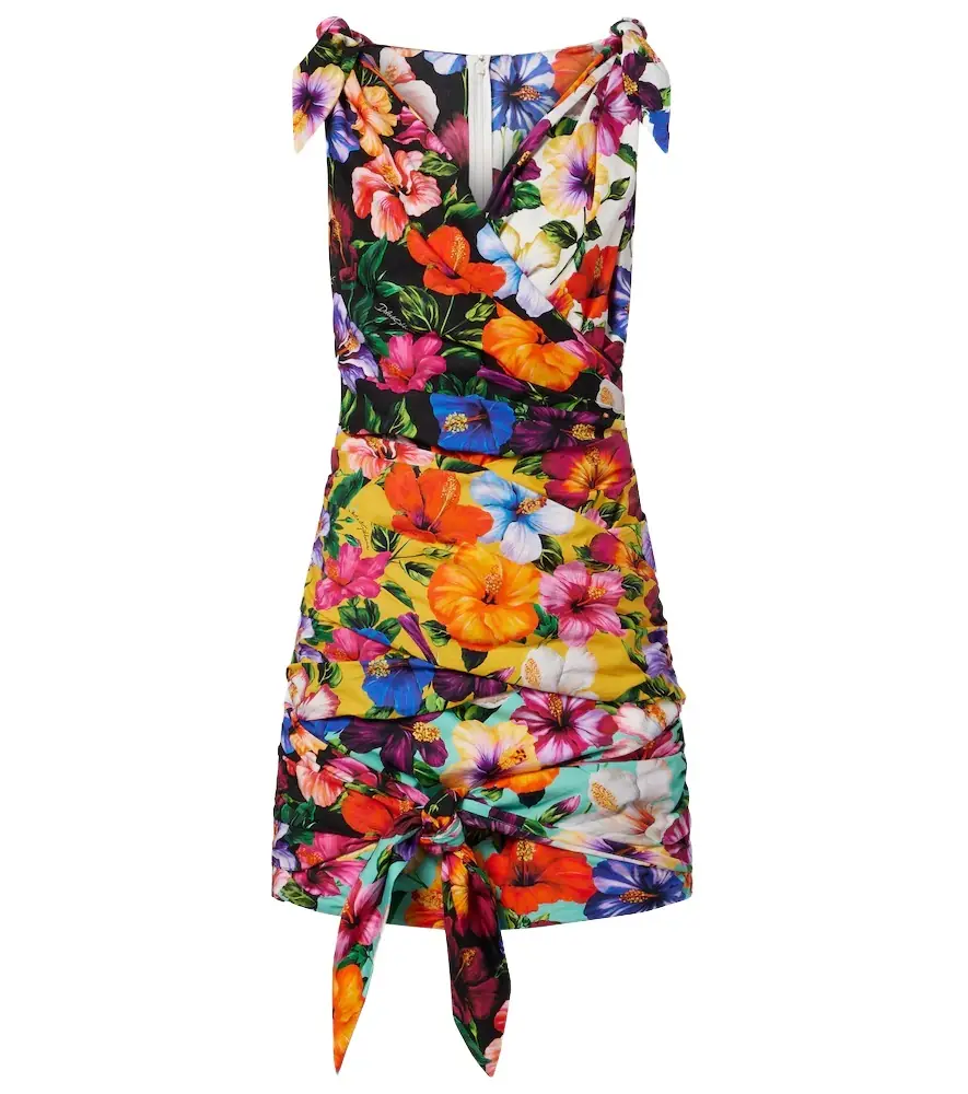 Dolce & Gabbana Floral cotton minidress
