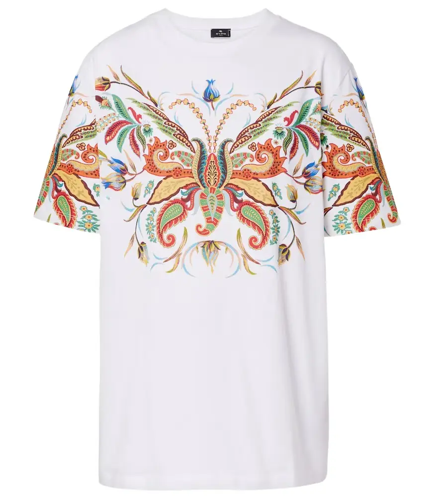 Etro Printed cotton jersey T-shirt