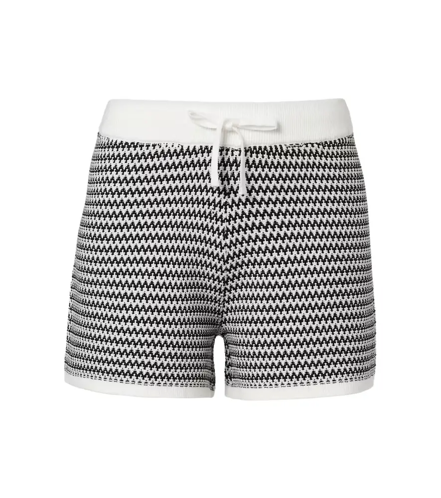 Varley Villiers chevron cotton shorts