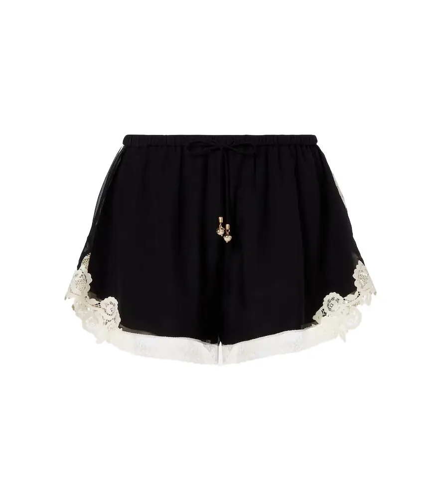 Zimmermann Roselight cotton and silk shorts