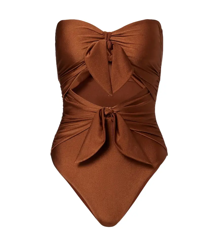Zimmermann Bow-detail cutout swimsuit