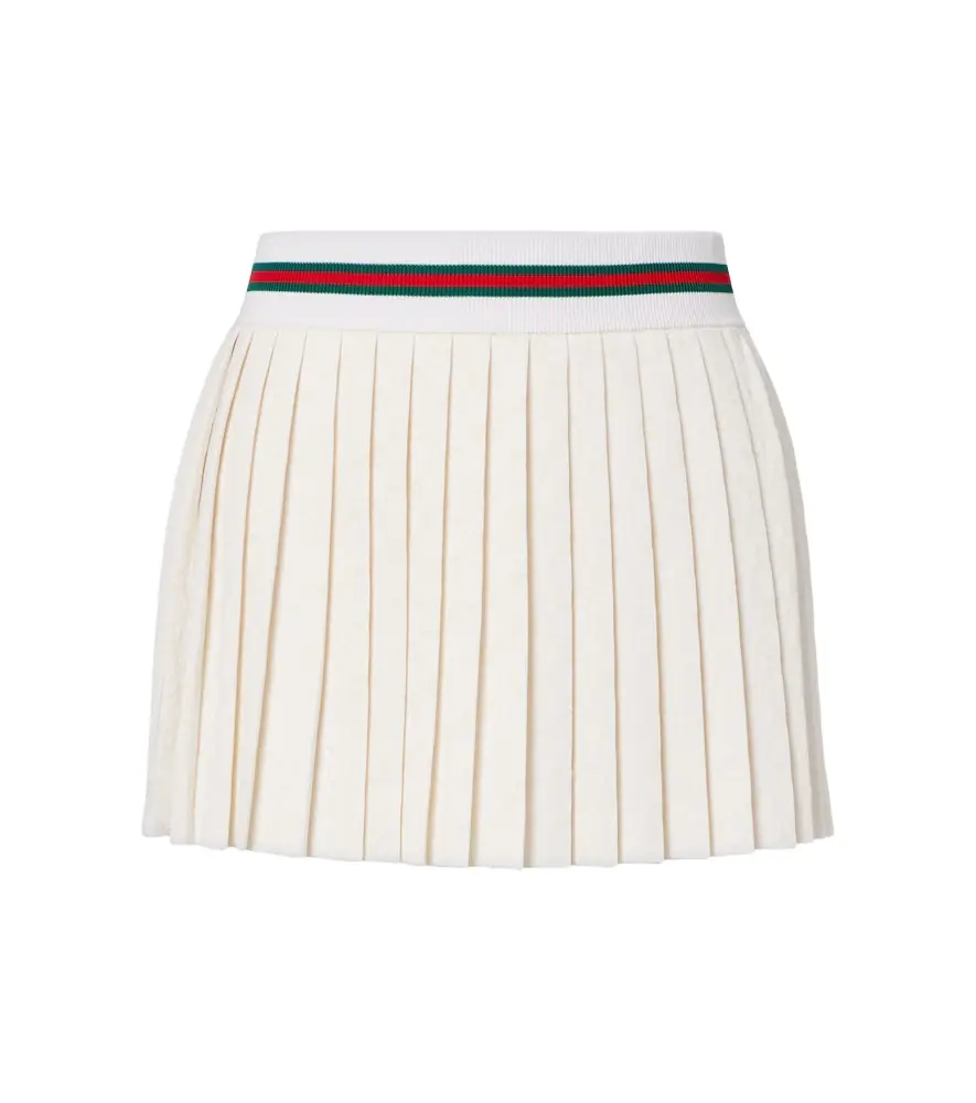Gucci GG jacquard pleated miniskirt