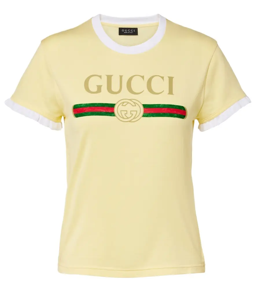 Gucci Logo cotton jersey T-shirt