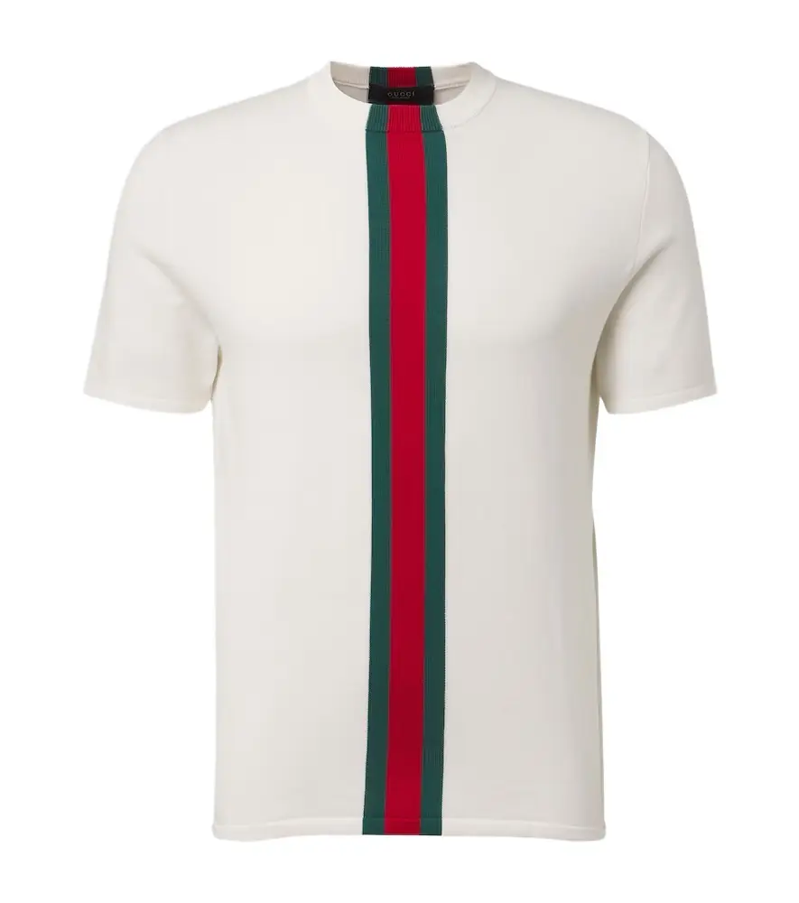 Gucci Web Stripe cotton T-shirt