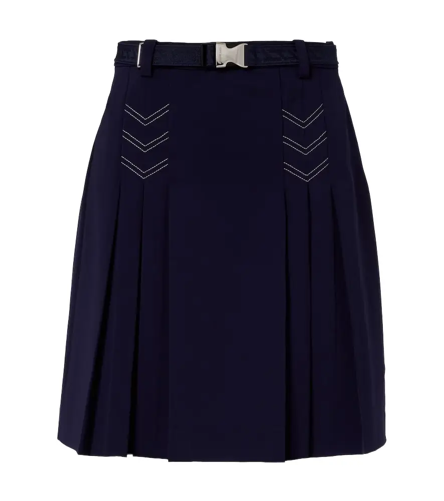 Tory Burch Belted pleated miniskirt