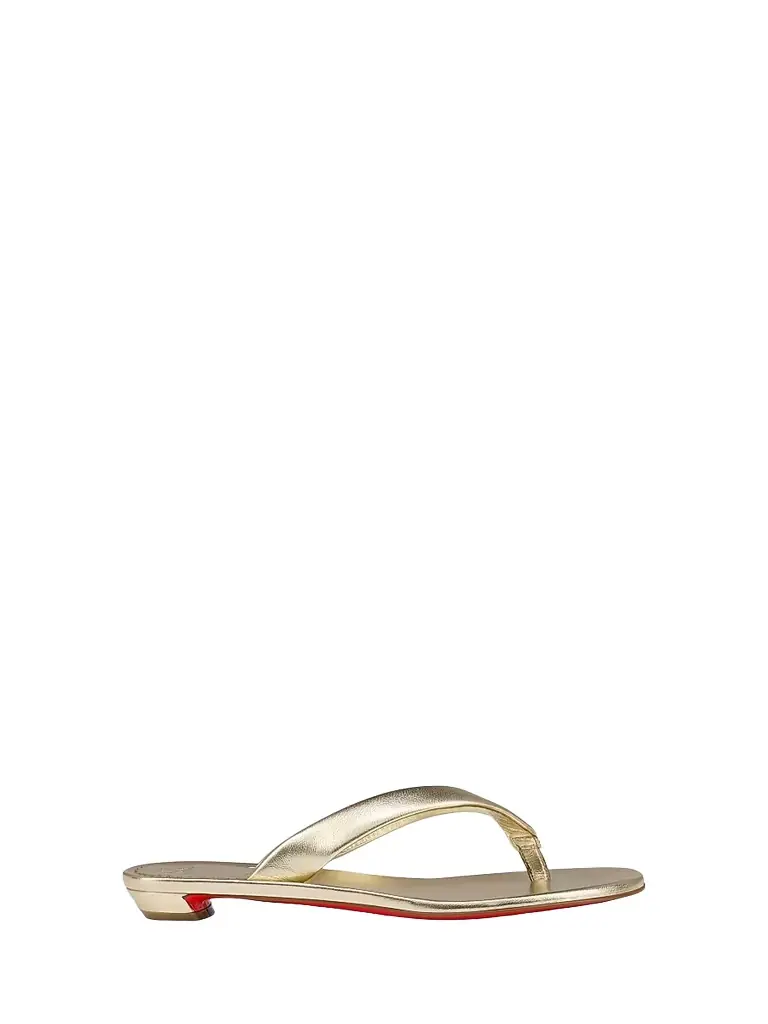 Christian Louboutin Women's Miss Z Thongs - Platine