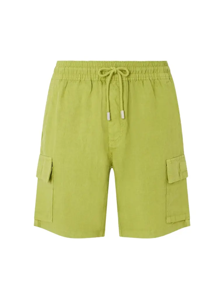 Vilebrequin Straight-Leg Linen Drawstring Cargo Shorts - Men
