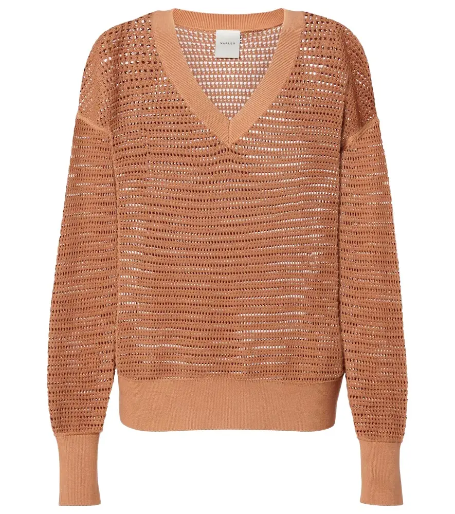 Varley Gaia open-knit cotton sweater