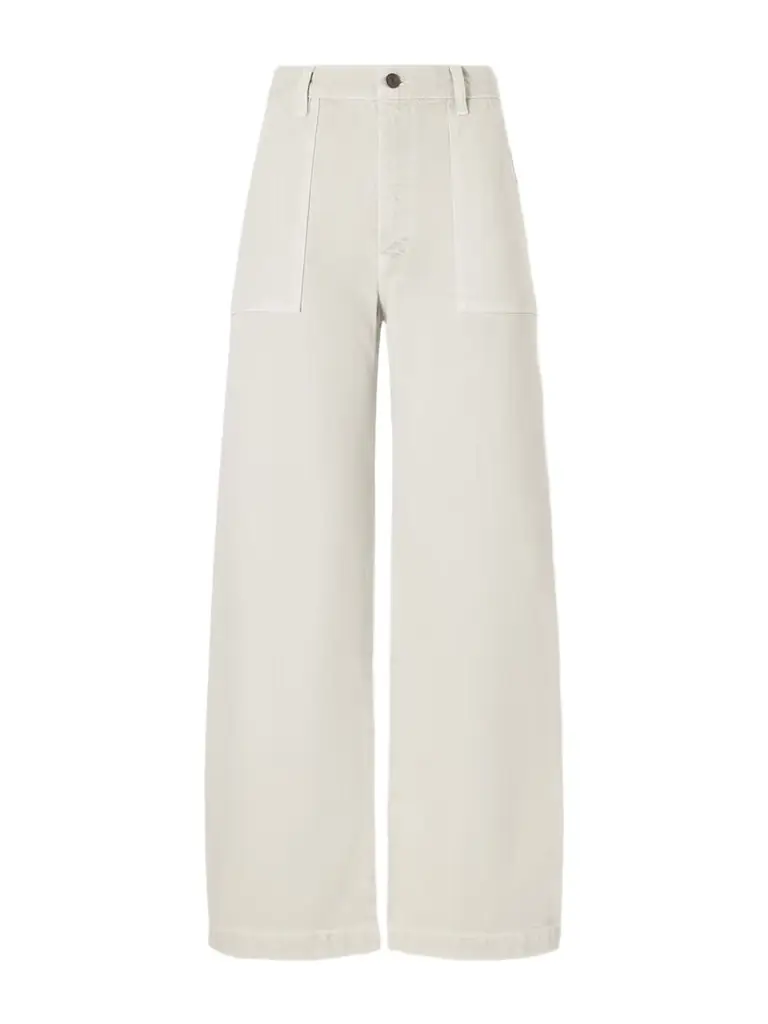 Frame The Bow Cargo High-rise Wide-leg Barrel Jeans