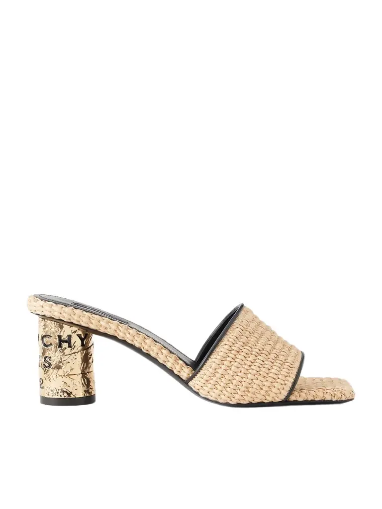 Givenchy Tape Raffia Mules