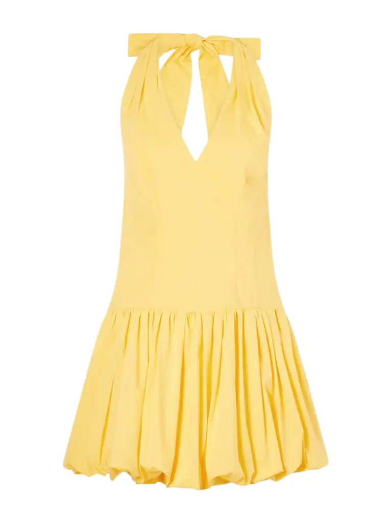 Simkhai Brooke Cotton-blend Mini Dress