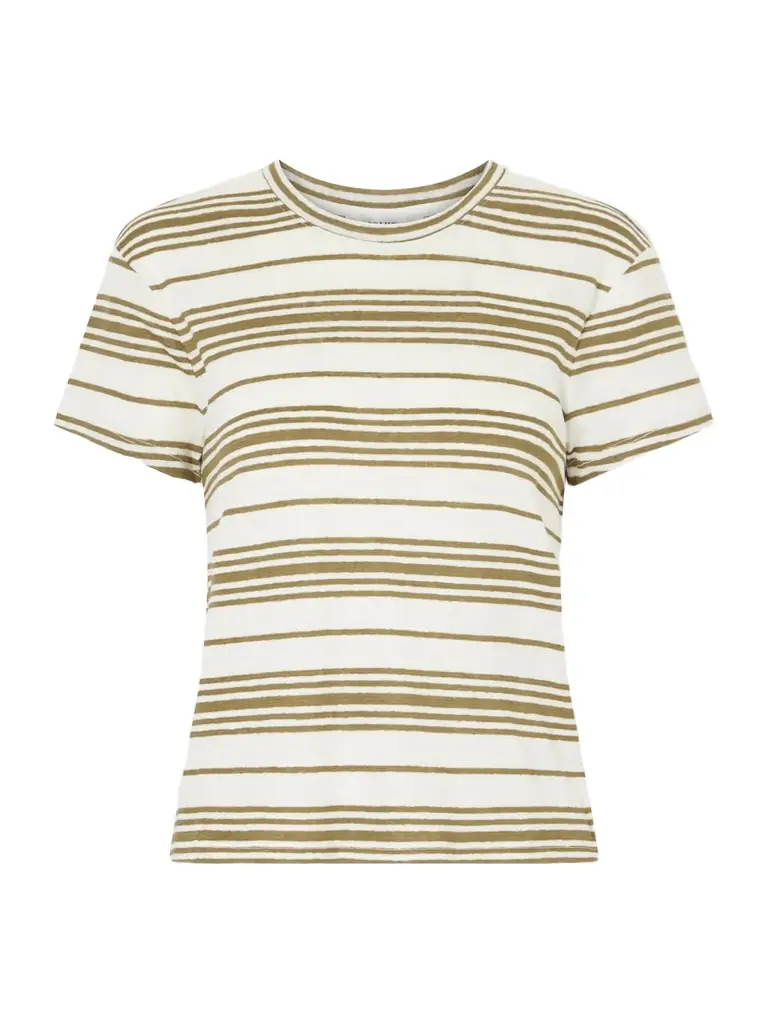 Frame Striped Linen T-shirt
