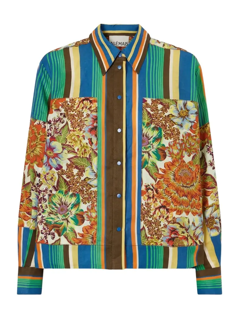 ALÉMAIS Charlie Printed Linen Shirt