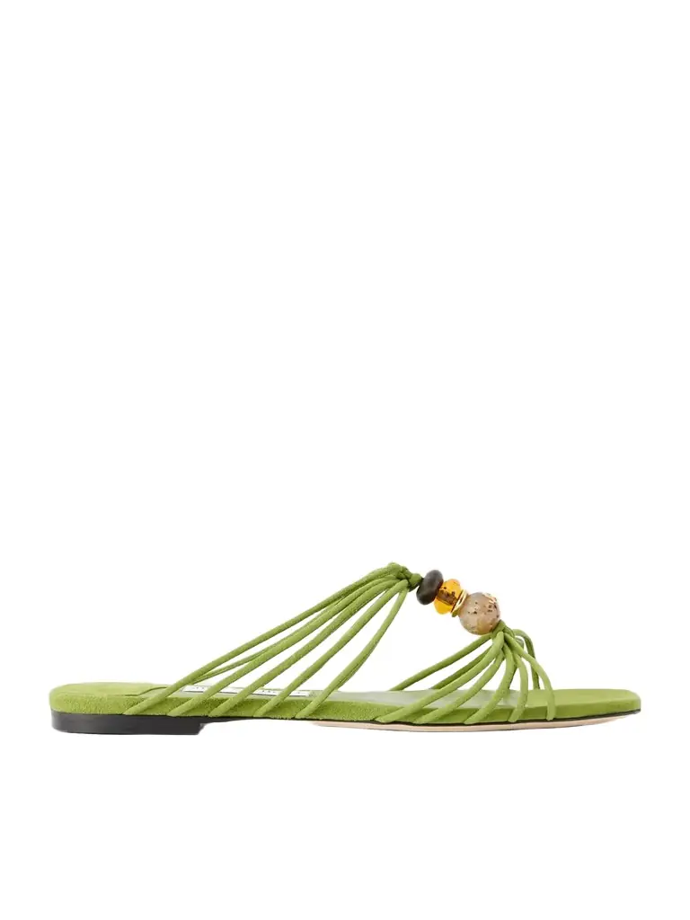 Jimmy Choo Lova Embellished Suede Sandals