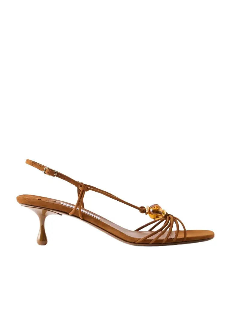 Jimmy Choo Lova 50 Embellished Suede Sandals